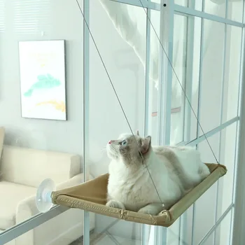 Sevimli Hayvan Asılı Yatak Rulman 20 kg Kedi Güneşli Pencere Koltuk Montaj Pet Kedi Hamak Rahat Kedi Pet Yatak Raf Koltuk Yatak