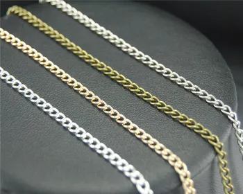 16ft Metal Demir mix renk Demir Büküm bordür zinciri Takı Linkler Zincir Kolye ücretsiz kargo