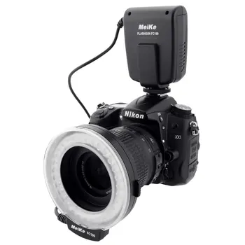 Meike FC-100 makro halka flaş ışığı Nikon D7100 D7500 D5300 D5200 D5100 D5600 D3300 D3200 D3100 D3000 D750 D600 D90 D80