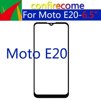 10Pcs \ Lot Motorola Moto E20 XT2155 XT2155 - 1 Dokunmatik Ekran Ön Dış LCD Cam Panel Lens Değiştirme