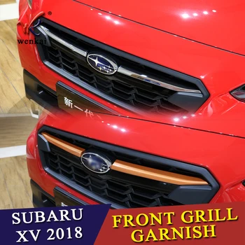 Krom Styling Ön Izgara ızgara kapağı Trim Kalıplama Subaru XV İÇİN GT3 GT7 2017 2018 ABS