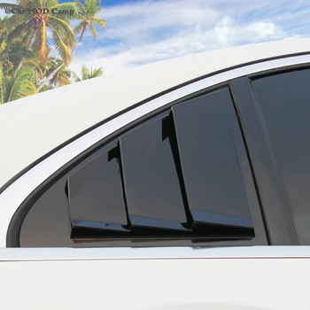 Siyah Araba Yan Pencere Kepçe Beş Yuvası Açık Panjur Kapağı Mercedes-Benz A Sınıfı için W176 2013-2018