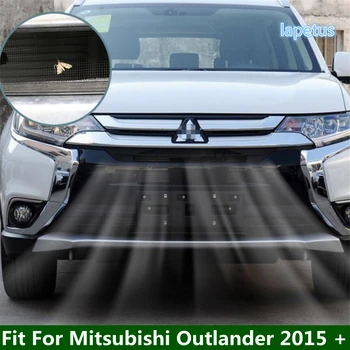 Lapetus Ön Tarama Mesh Ön İzgara Eklemek Net Koruma Kiti Kapak Trim İçin Mitsubishi Outlander 2015 - 2019 Aksesuarları