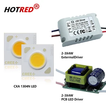 CXA1304 9V Chip Işık Boncuk Kaynak Soğuk Doğa Sıcak Beyaz + İçinde/Dışında Sürücü Seti DIY Spot Downlamps İçin 10W CREE COB LED 