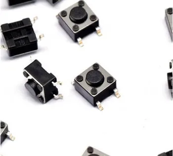 100 adet 6*6*4.3 mm Panel PCB anlık dokunsal inceliğini Push Button mikro anahtarı 4Pin SMD DIP ışık dokunmatik 6x6x4. 3mm tuşları klavye