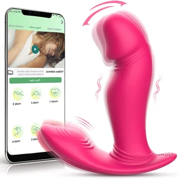 APP uzaktan vibratör Simüle mastürbasyon cihazı G-spot stimülasyon klitoris Yapay Penis Görünmez giyilebilir yetişkin seks oyuncakları
