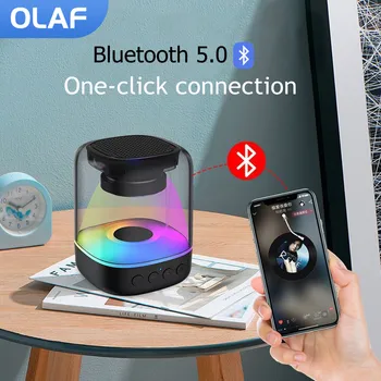 OLAF Bluetooth hoparlörler caixa de som TF Kart AUX Taşınabilir Ses Kutusu Subwoofer Mp3 Çalar bluetooth hoparlör Müzik Kutusu Aydınlık