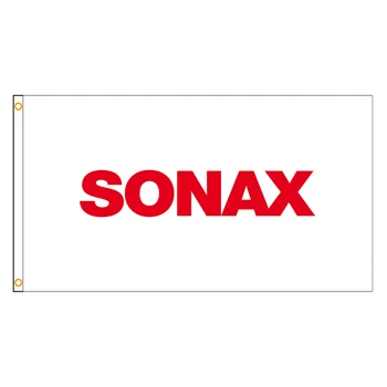 90x150cm Sonax bayrak Polyester baskılı araba bakımı ile ilgili afiş açık veya ev dekorasyon için