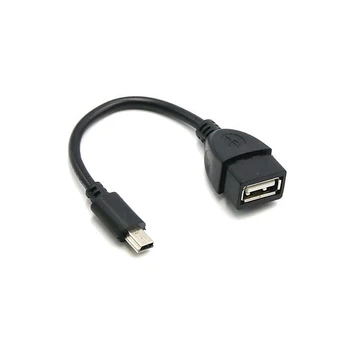 13.5 cm 5pin Mini USB Erkek USB Kadın Araba OTG Kablo Adaptörü İçin Video Kamera İçin Araç Ses Tablet İçin MP3 MP4
