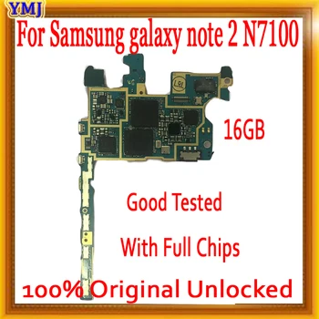 100 % Unlocked Samsung Galaxy Not 2 İçin N7100 Anakart Avrupa Versiyonu Anakart Mantık Kurulu N7100, iyi Test Edilmiş