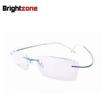 En iyi Satmak Hafif Esnek Çerçevesiz vidasız 6g Gözlük Gözlük Reçete Saf B Titanyum Optik Çerçeve Gözlük