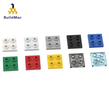 BuildMOC 10 ADET Uyumlu Toplar Parçacıklar 2476 2x2 Yapı Taşları Parçaları DIY Tuğla Oyuncaklar Çocuk Hediyeler