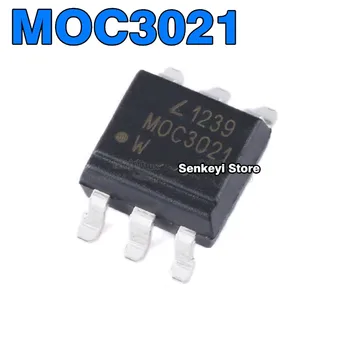 Yeni orijinal MOC3021S MOC3021 optocoupler yama SOP6 siyah optocoupler