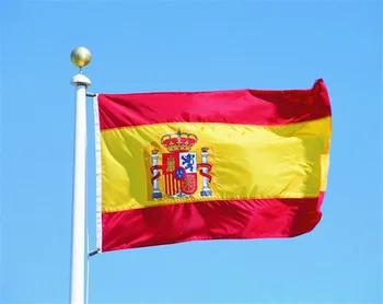 90cm x 150cm İspanya Ulusal Bayrağı Ev Dekor İspanyolca İspanya Krallığı Asılı Uçan Afiş 3x5 FT