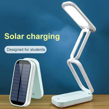 USB güneş masa lambası güneş katlanabilir masa lambası güneş pili şarj edilebilir taşınabilir ayarlanabilir masa lambaları 24 Led güneş ışığı ile
