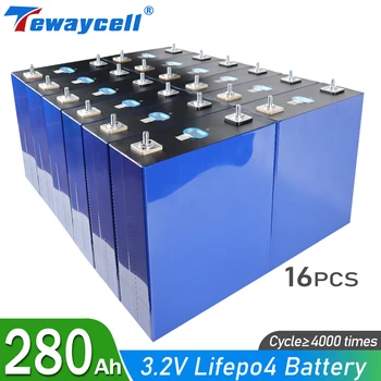 16 adet 280Ah 3.2 V Lifepo4 pil Paketi Lityum Demir Fosfat Pil için Güç Güneş Pili Elektrikli Araba Lifepo4 Pil
