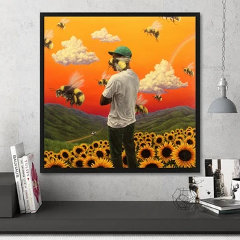 Tyler, yaratıcı Çiçek Çocuk Rap Müzik Albüm Kapağı Poster baskı sanat tuval Boyama Duvar Oturma Odası Ev Dekor (Çerçeve Yok)