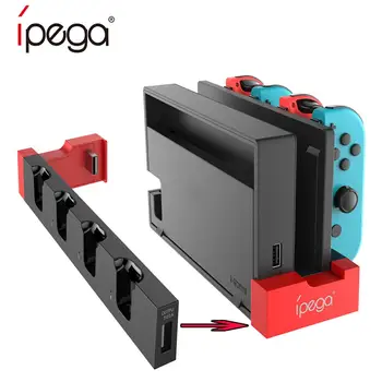 ıPega PG - 9186 Oyun Denetleyicisi Şarj şarj standı Standı İstasyonu Tutucu Göstergesi ile Nintendo Anahtarı Joycon uyumlu