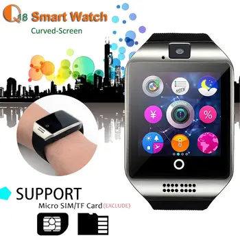 Bluetooth akıllı saat Kamera İle Kadın Erkek Smartwatch SIM TF Kart Yuvası fitnes aktivite takip cihazı Spor İzle Android Saatler
