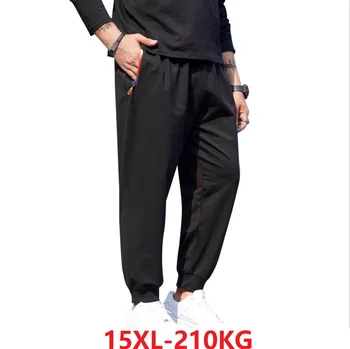 Yüksek kaliteli yay yaz yaz erkek sweatpants spor pantolon artı boyutu 9XL 12XL 14XL 15XL büyük boy pantolon 180KG 58 60 66 68 70
