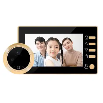 4.3 İnç LCD Renkli Ekran Dijital Kapı Zili Kamera Dijital Elektronik Kapı Görüntüleyici Gece Görüş Desteği Hareket Algılama
