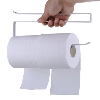 Demir Metal Mutfak Doku Tutucu Asılı Tuvalet rulo kağıt havlu Tutucu Havlu Askısı Mutfak Banyo Dolabı Kapı Kanca Tutucu Organizatör