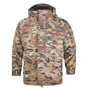 ​ABD ORDUSU Askeri MC Camo Termal Kalın Ceket + Astar Parka Askeri Taktik Kapşonlu 2in1 Ceket Su Geçirmez Dış Giyim Kış