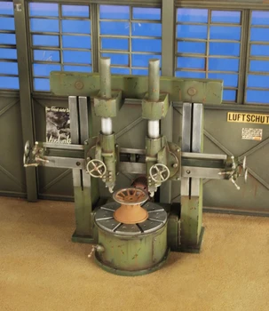 1:35 ölçekli die-cast reçine savaş sahnesi modeli reçine asker askeri kamp üretim makinesi montaj modeli dahil olmak üzere çıkartmalar
