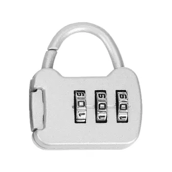 Çinko Alaşım Taşınabilir 3 Haneli Kod Kombinasyonu şifreli kilit Mini valiz kilidi Sırt Çantası Asma Kilit seyahat sırt çantası Kilidi