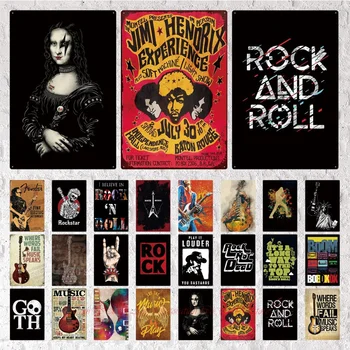 Rock Müzik Şarkıcı Poster Vintage Perişan Metal Tabela Duvar Dekor Pin Up Işaretleri Bar Pub Kulübü Sanat El Sanatları duvar dekor