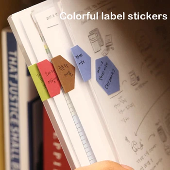 2 Sayfalık/48 adet Şeker Renk İndeksi Yapışkan Notlar Dizüstü Planlayıcısı Aksesuarları Aracı Endeksi Yapışkan Etiket Mesaj Notları Scratch Pad