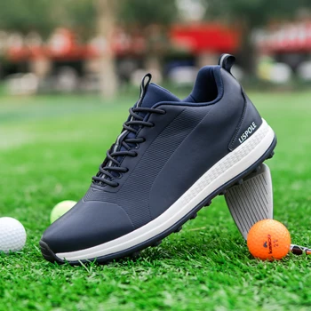 Yeni golf ayakkabıları Erkekler için Büyük Boy 40-47 Rahat Golf Sneakers Açık Anti Kayma yürüyüş ayakkabısı Lüks Yürüyüş Ayakkabısı