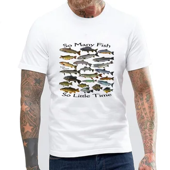 Çok Balık Tatlısu T Shirt doğum günü hediyesi Baba İçin Onun Koca Erkekler Fishinger Balıkçı Çevre Dostu Balık t-Shirt Tees