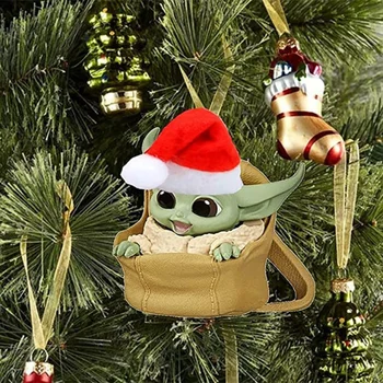 Disney Bebek Yoda Kolye Noel Ağacı Uçak Kolye Dekorasyon Yatak Odası Oturma Odası Navidad Yeni Yıl Hediye Noel Partisi