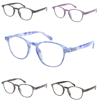 Henotin okuma gözlüğü Esnek Bahar Menteşe Zarif Oval Çerçeve Dekoratif Gözlük Erkekler ve Kadınlar HD Okuyucu Gözlük 0 ~ 600