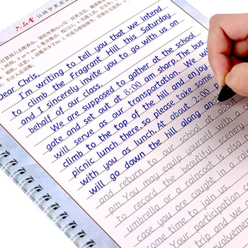 Tekrar Kalem Defterini Hengshui Yazma İngilizce Kaligrafi Defterini Yetişkin Çocuk Kalem Egzersizleri Kaligrafi Kitapları Okul Malzemeleri