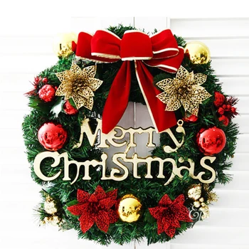 30CM Merry Christmas Ağacı Çelenk Çelenk Asılı Yapay Çam Kozalağı ev duvar Dekorasyonu Kapı Süsü Navidad Yeni Yıl 2022