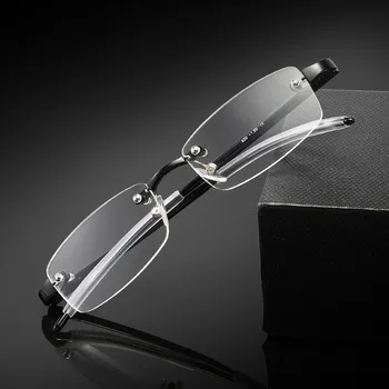 ıboode Erkekler Kadınlar Çerçevesiz okuma gözlüğü İş Çerçevesiz Şeffaf Lens Presbiyopi Gözlük Ultralight Gözlük + 1.0 İla + 3.0