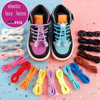 Yeni Sneaker Ayakabı Elastik Hiçbir Kravat Ayakkabı Bağcıkları Germe Kilit Çocuk Yetişkin Tembel Danteller Hızlı Ayakkabı Bağı Shoestrings