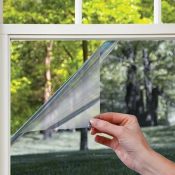 Gizlilik pencere filmi güneş engelleme ayna yansıtıcı pencere tonu tek yönlü ısı kontrolü vinil Anti UV cam çıkartmaları ev ofis için