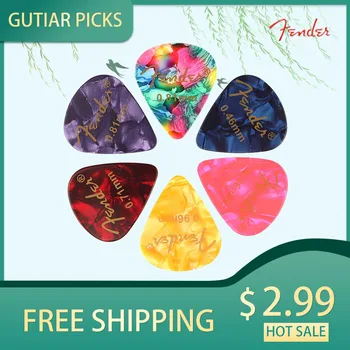 Ücretsiz Kargo 6 Adet Selüloit Gitar Seçtikleri Arabulucu Kalınlığı 0.46 0.71 0.81 0.96 MM - Renk Rastgele Evrensel Seçim Tüm