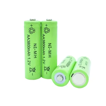 4-12 adet AA Pil 3800mAh 1.2 V Ni-MH şarj edilebilir pil Meşale Oyuncaklar Saat MP3 Çalar Akümülatör Değiştirin Ni-Mh AA Batteria