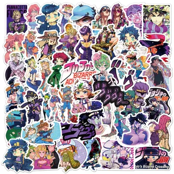 10/30/50 ADET Anime jojo'nun Tuhaf Macera Sticker Çıkartmaları Dizüstü Telefon Gitar Bagaj Kaykay Çocuk Oyuncakları Çıkartmalar Toptan