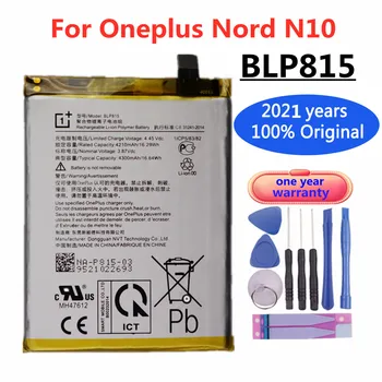 Yeni 100 % Oneplus Orijinal Yedek Pil 4300mAh BLP815 OPPO Oneplus Nord N10 5G cep telefonu Pil Araçları İle