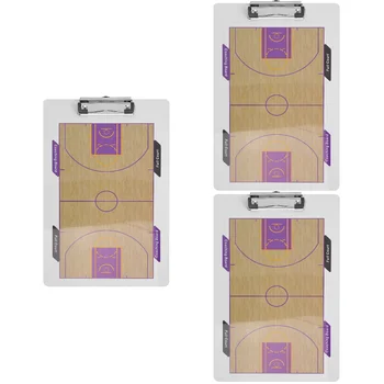 3 Takım Basketbol Pano Çift taraflı Basketbol Strateji Beyaz Tahta