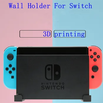 Nintendo Anahtarı 3D Baskılı ABS Duvar Montaj Tutucu stand braketi Nintendo Anahtarı Konsolu İçin Dock Desteği Genişleme