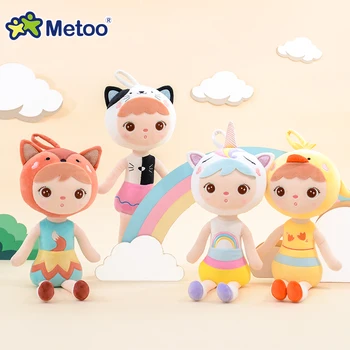 Yeni 48 CM Peluş Metoo Doll Yumuşak Dolması Unicorn Keppel Çocuk Kız Bebek Çocuk Oyuncak Tilki Kitty Sevimli Süsler Oyuncaklar kızlar için
