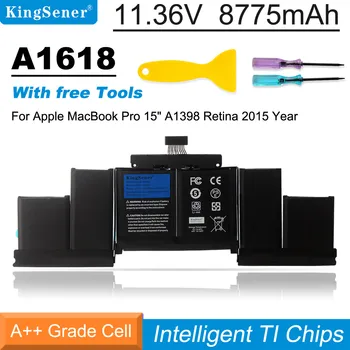 KingSener 11.36 V 99.5 Wh A1618 apple için batarya MacBook Pro 15 
