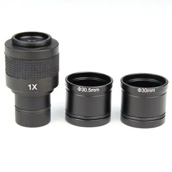 0.4 X 0.5 X 1X C Dağı Lens Mikroskop Kamera Adaptörü Lens ile 30mm 30.5 mm Adaptör Halkası