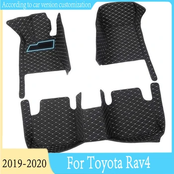 Halı Araba Paspaslar Toyota Rav4 50 2019 2020 Oto İç Aksesuarları Kapakları Su Geçirmez Korumak Kilim Deri Rav 4